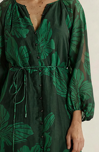 Lynn Tiered Dress - Evergreen