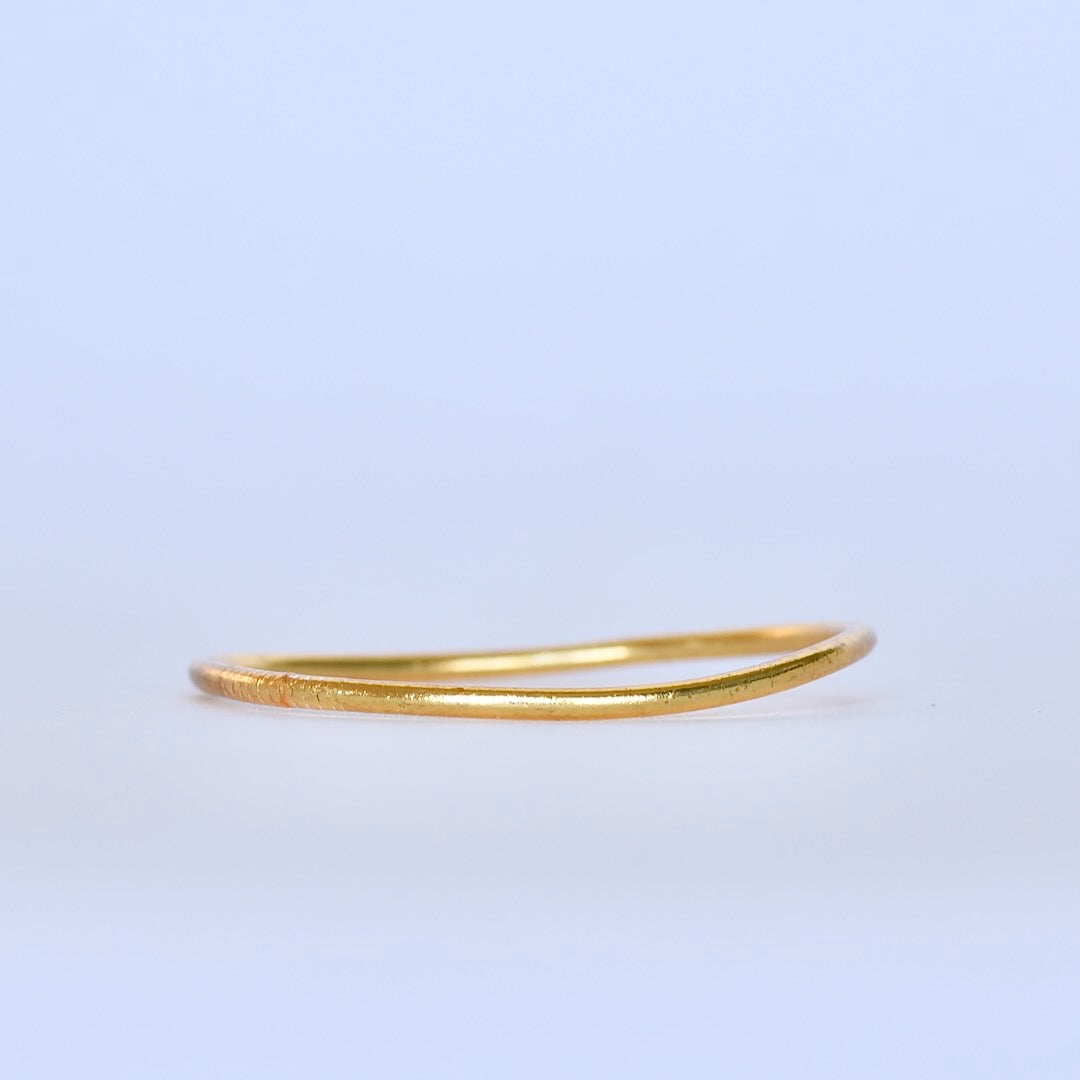 Budhist Temple Bangle Thin - Gold