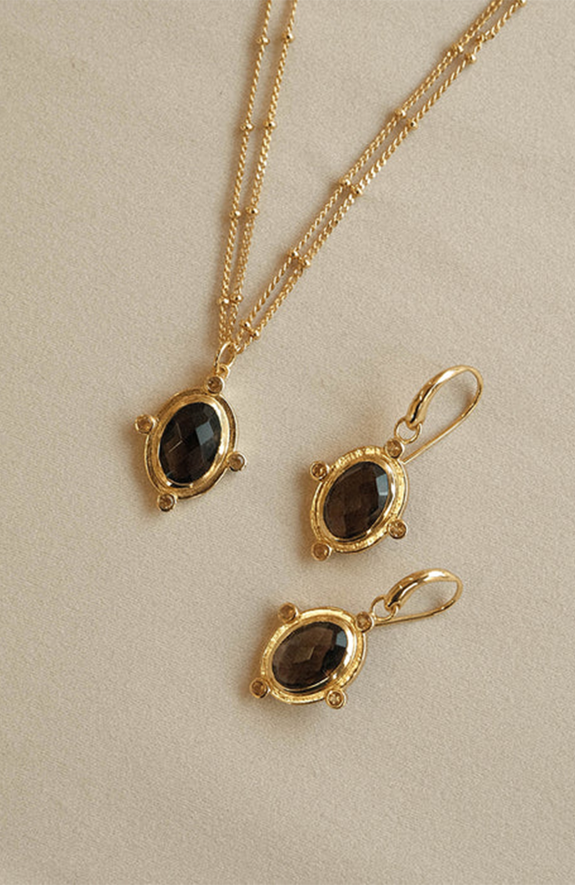 Breeze Necklace - Smoky Quartz