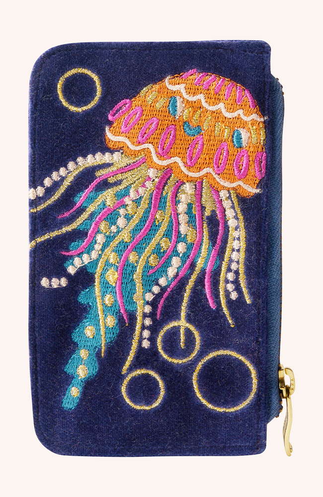 Velvet Card Holder - Jolly Jelly Navy