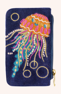 Velvet Card Holder - Jolly Jelly Navy