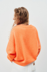 Vitow Pullover - Fluroescent Carrot