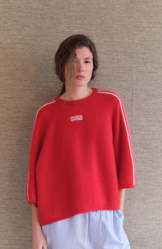 Vitow Jumper - Carmine Melange