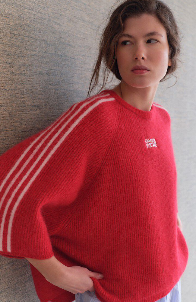 Vitow Jumper - Carmine Melange