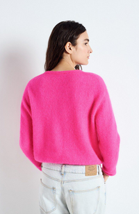 Vito Cardigan - Hot Pink Melange