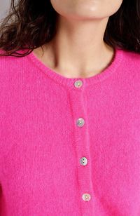 Vito Cardigan - Hot Pink Melange