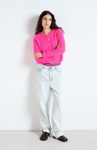 Vito Cardigan - Hot Pink Melange