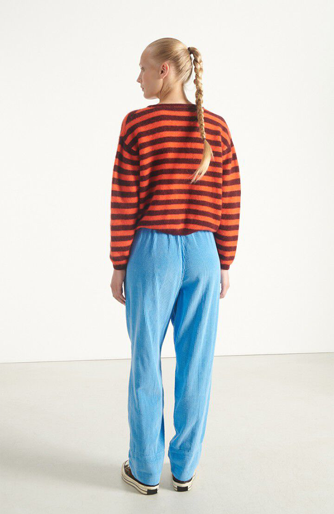 Vitow Cardigan - Striped Garnet Gazpacho