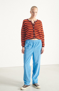 Vitow Cardigan - Striped Garnet Gazpacho