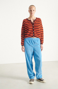 Vitow Cardigan - Striped Garnet Gazpacho