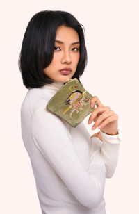 Velvet Mini Pouch - Duck