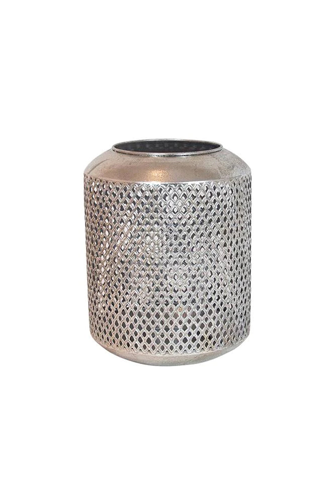 Noble Silver Metal Lantern - 2 sizes