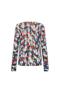 Merle Print Crew - Navy