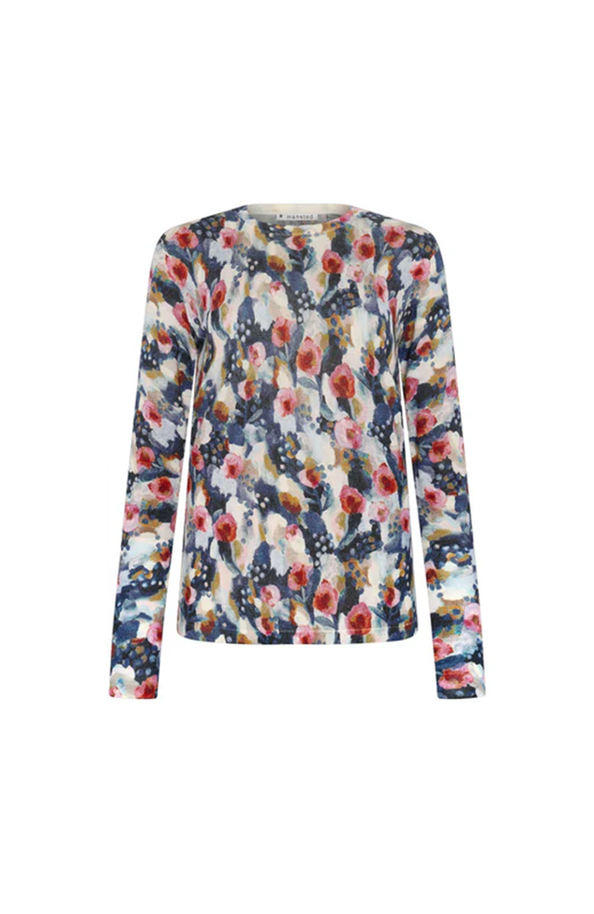 Merle Print Crew - Navy