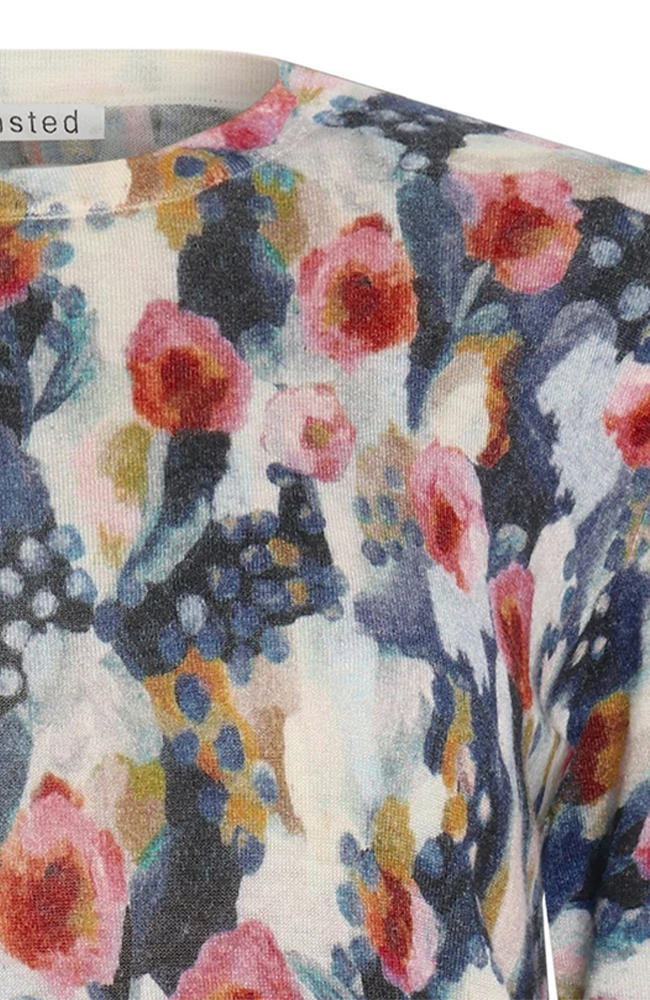 Merle Print Crew - Navy