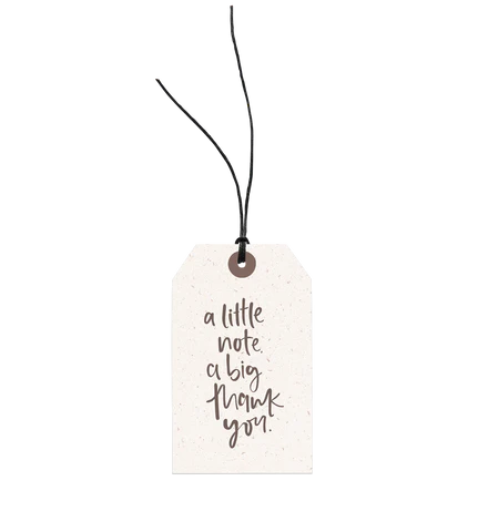 A Little Note, A Big Thank You Gift Tag