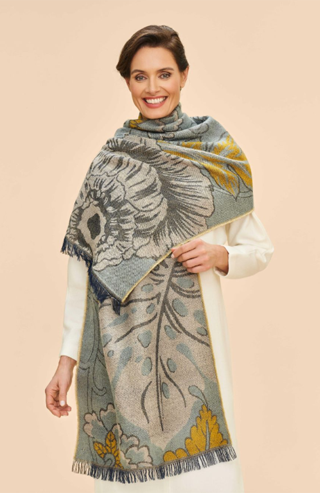 Wild Floral Woven Scarf