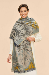 Wild Floral Woven Scarf