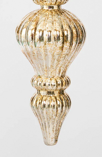 Antiqued Hanging Finial Small - Gold