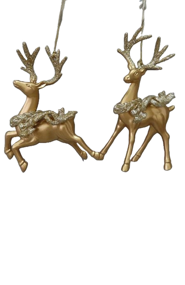 Gold Hanging Reindeer