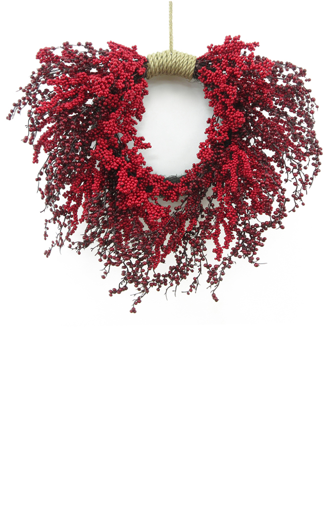 Twotone Red Wreath