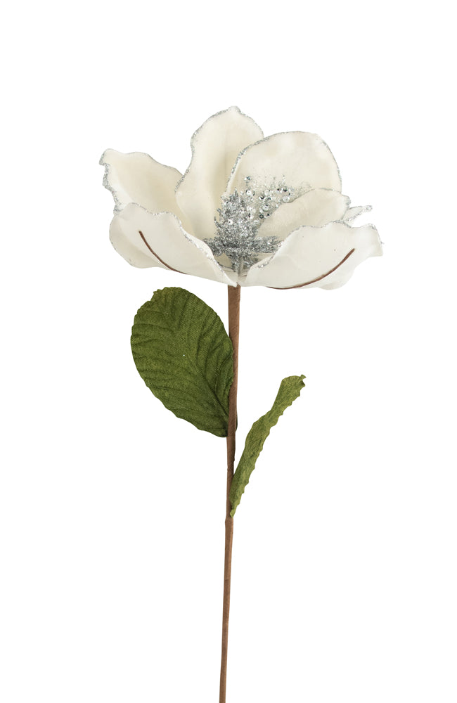Magnolia Stem White Silver