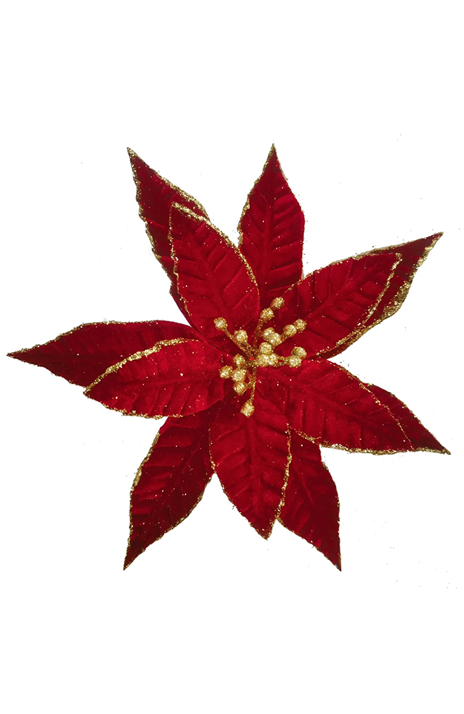 Fabric Ponsttia Red Gold