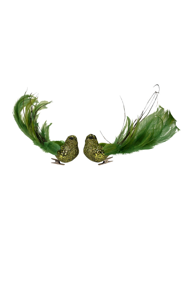 Feather Bird Olive Green