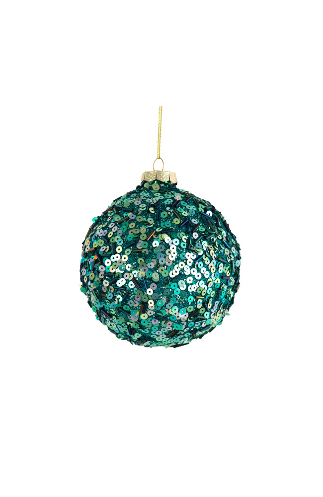 Glass Bauble Peacock