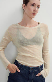 Yocaburn Fine Crew Neck - Ecru