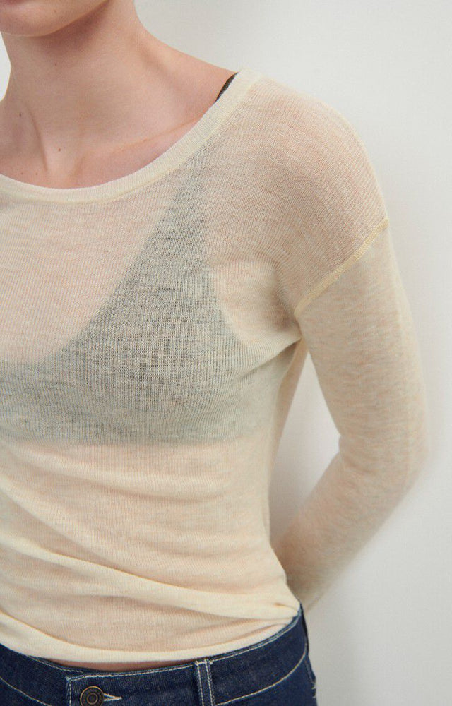 Yocaburn Fine Crew Neck - Ecru
