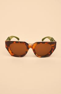 Luxe Zelia Sunglasses – Tortoise & Olive