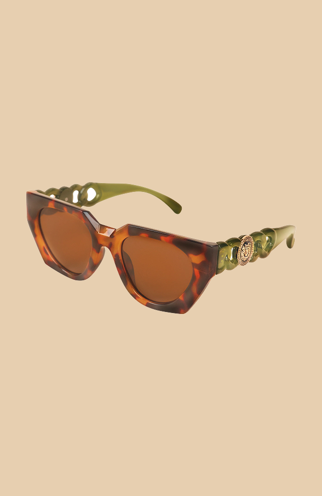 Luxe Zelia Sunglasses – Tortoise & Olive