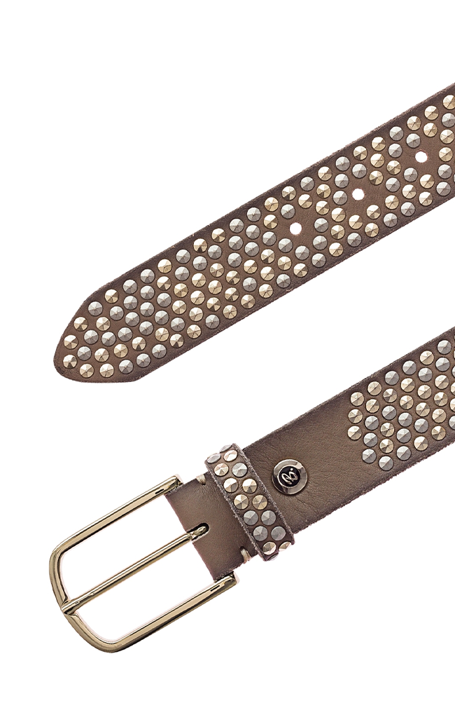 Zoe Gold Belt - Taupe
