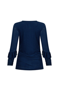 Aston Rouched Top - Peacock