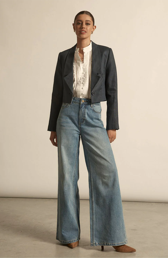 Aura Jean - Mid Denim