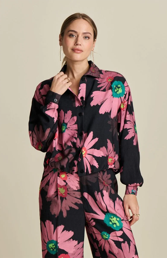 Big Blooming Pink Blouse
