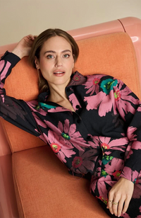 Big Blooming Pink Blouse