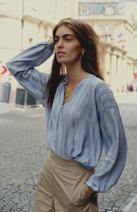 Ginger Shirt - Chambray Stripes