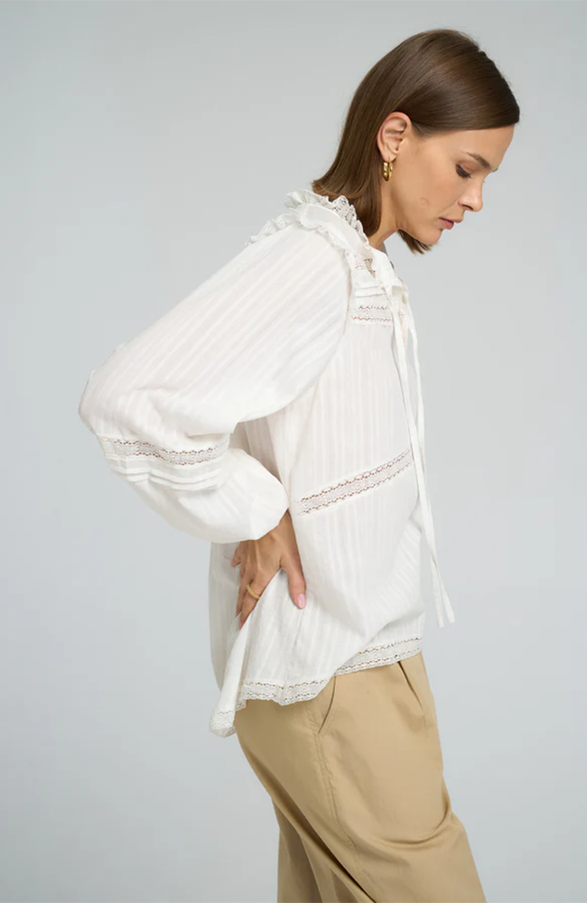Azalea Lace Top - White