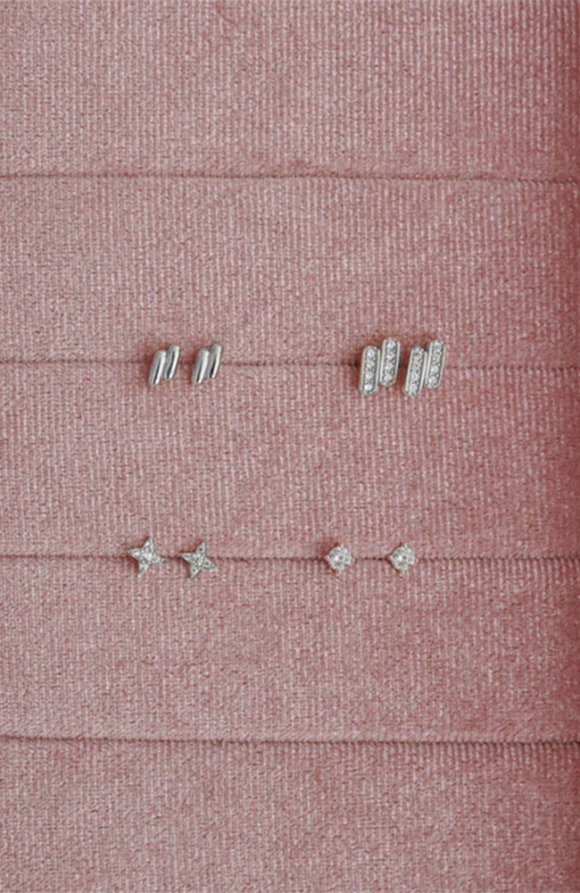 Lumi Stud Earrings - Silver