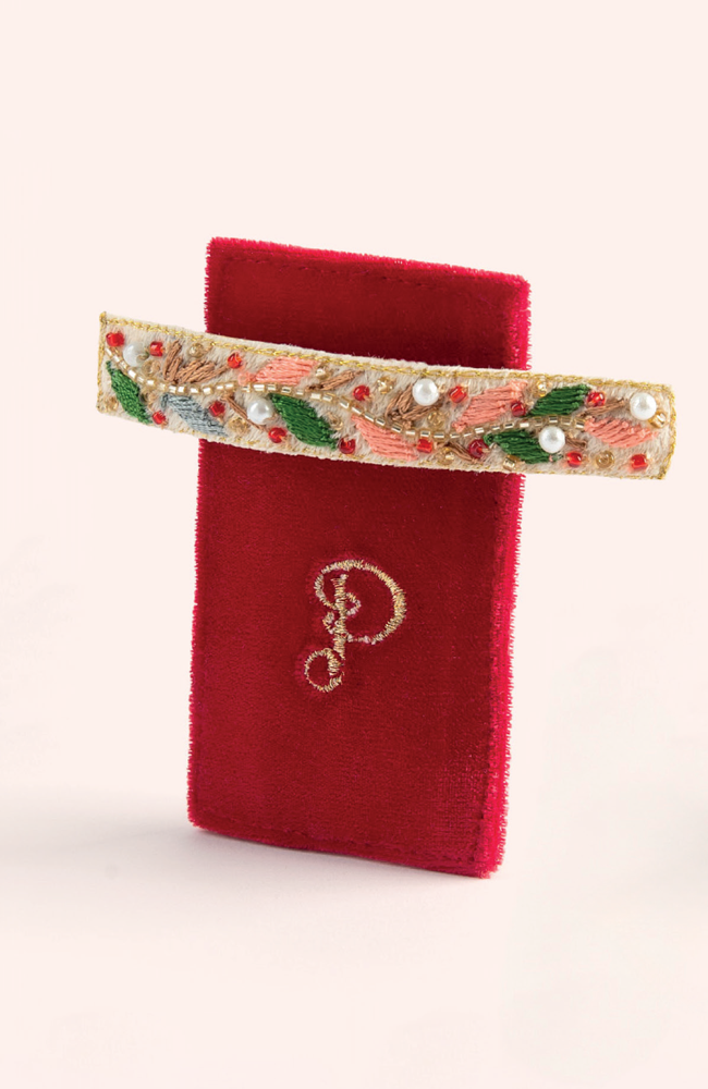 Hair Clip - Holly Berry