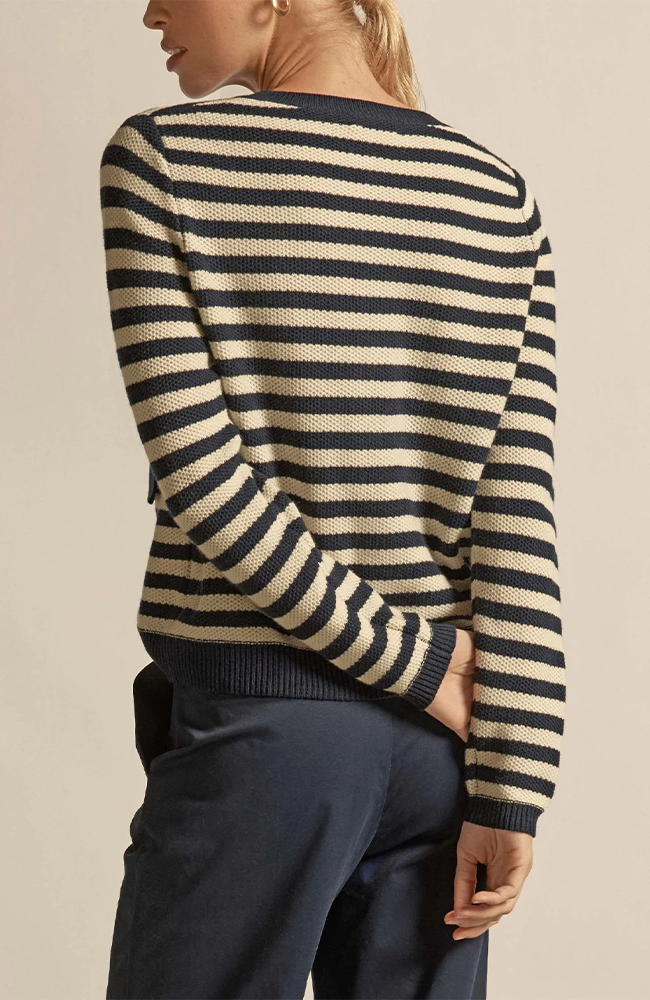 Camber Knit - Midnight Cream Stripe