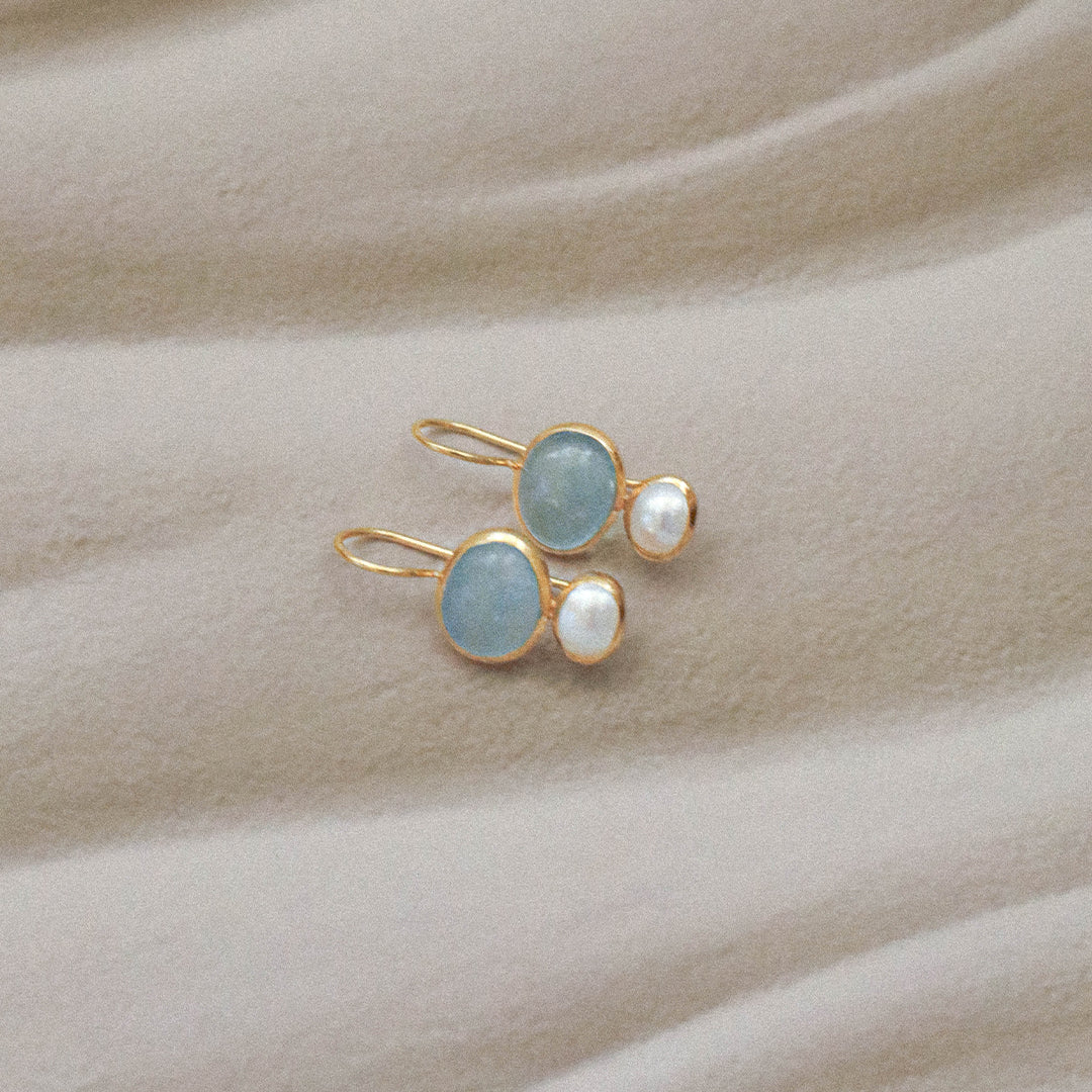 Cubism Earring - Blue