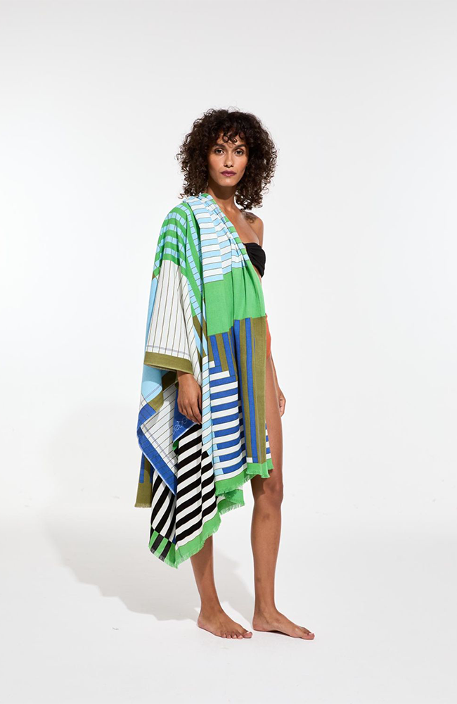 Fouta Riviera Beach Towel - Vert