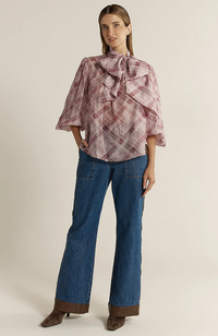 Eve Pussybow Blouse - Orchid Pink