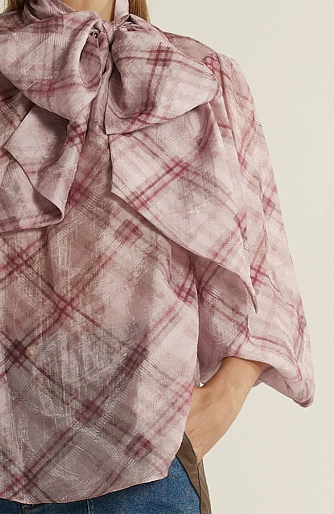 Eve Pussybow Blouse - Orchid Pink