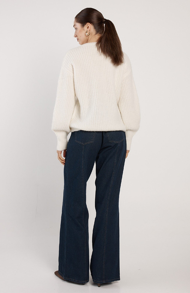 Remy V-Neck Jumper - Winter White
