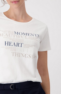 T-Shirt Decorative Lettering - Off White