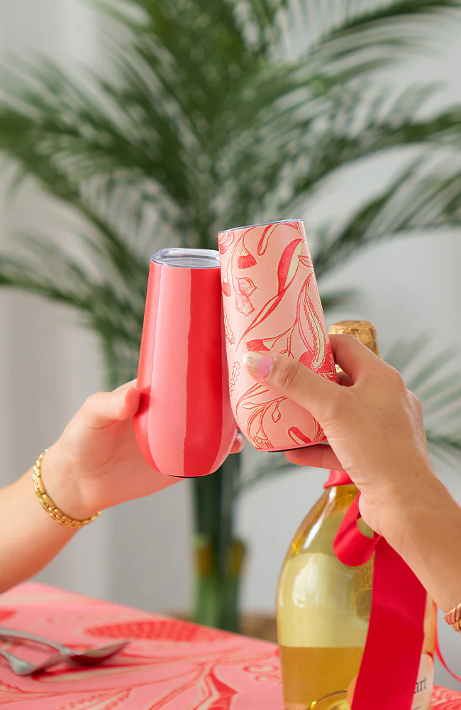 Sparkling Flute Stainless - Red Stripe